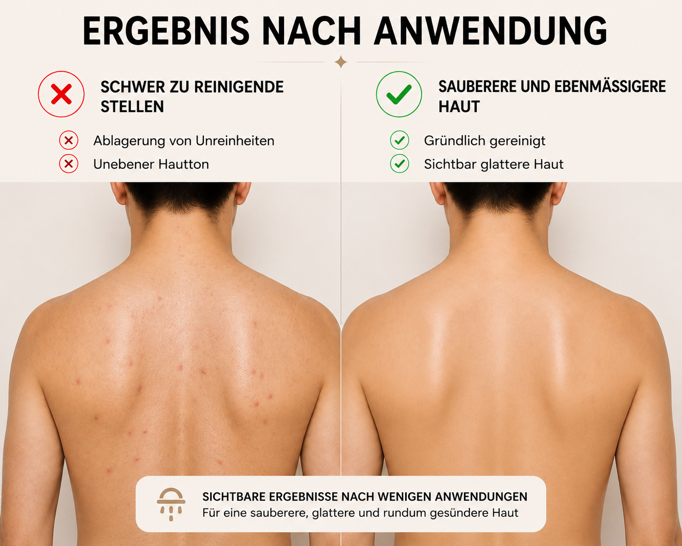 2+1 ANGEBOT Antibakterielles Peeling-Handtuch für eine reinere Haut