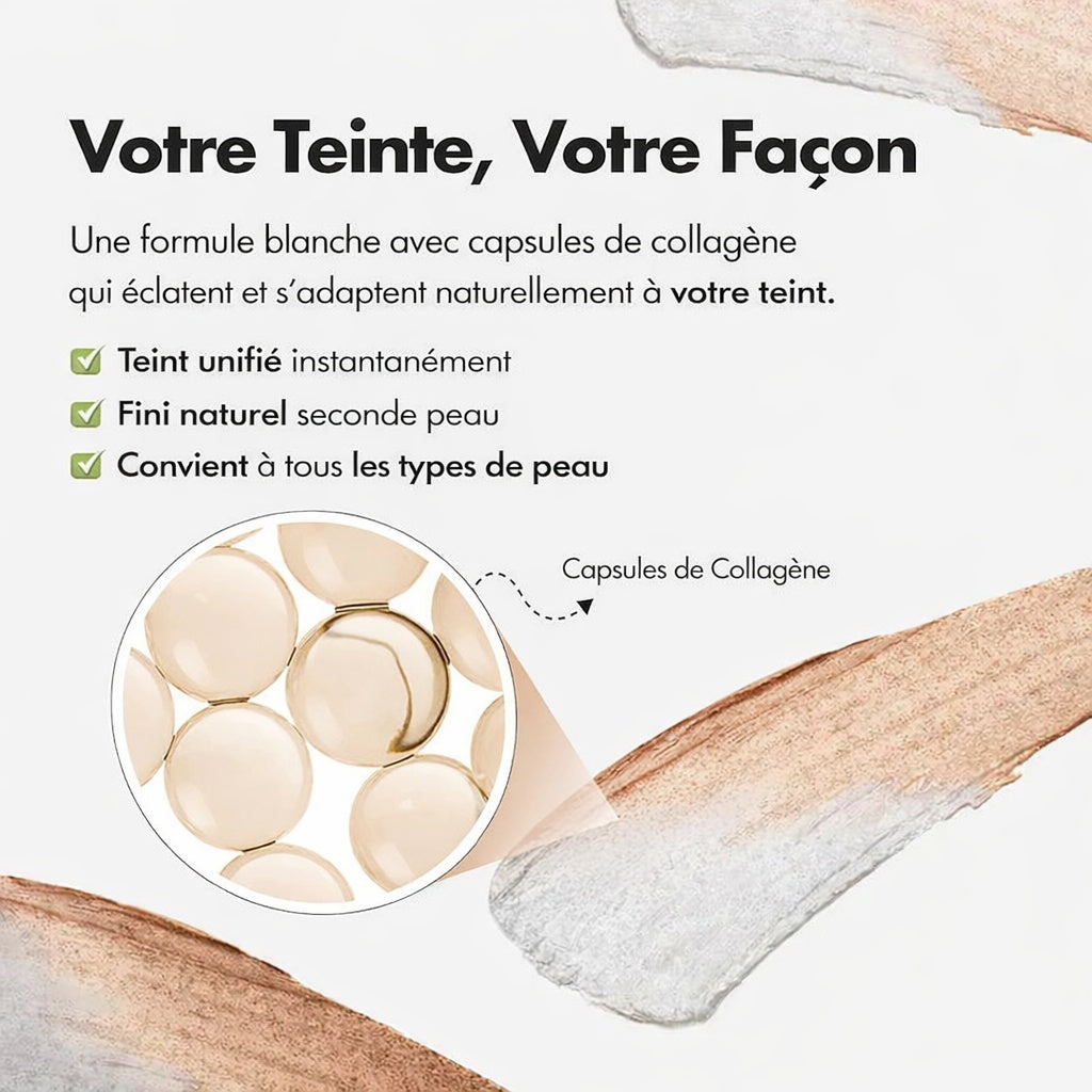 Fond DE Teint Sublime — Fond de Teint Lissant & Repulpant 2-en-1 avec Pinceau Intégré