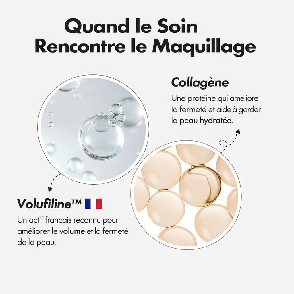 Fond DE Teint Sublime — Fond de Teint Lissant & Repulpant 2-en-1 avec Pinceau Intégré